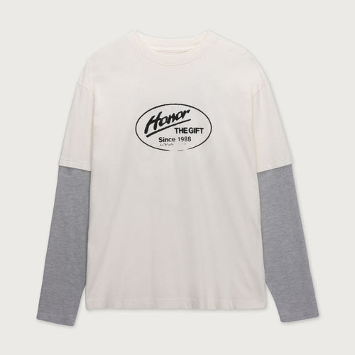 Honor The Gift Just Be L/S Tee - White