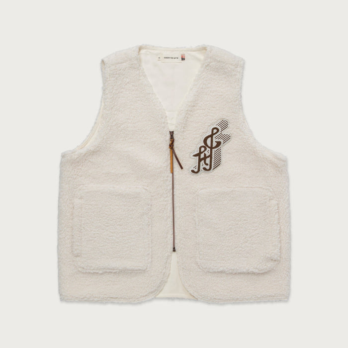 Honor The Gift Teddy Notes Vest - Cream