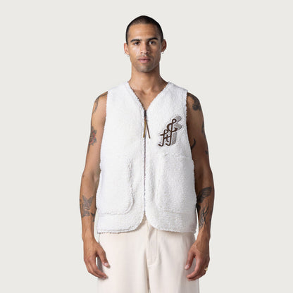 Honor The Gift Teddy Notes Vest - Cream