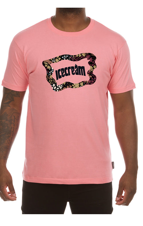 ICECREAM flag ss tee - sea pink