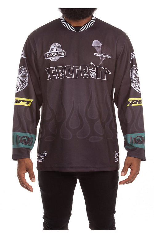 ICECREAM good food ls jersey  - black