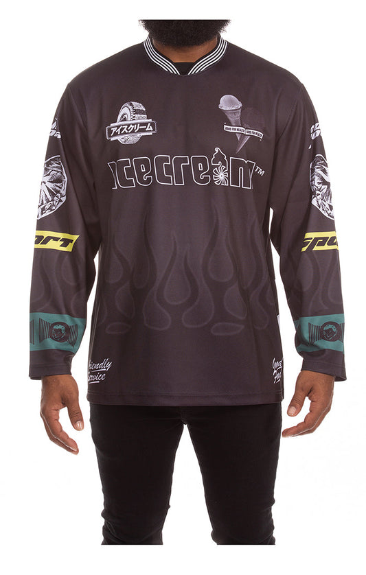 ICECREAM good food ls jersey  - black