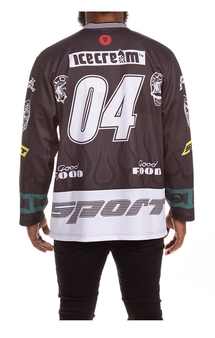 ICECREAM good food ls jersey  - black