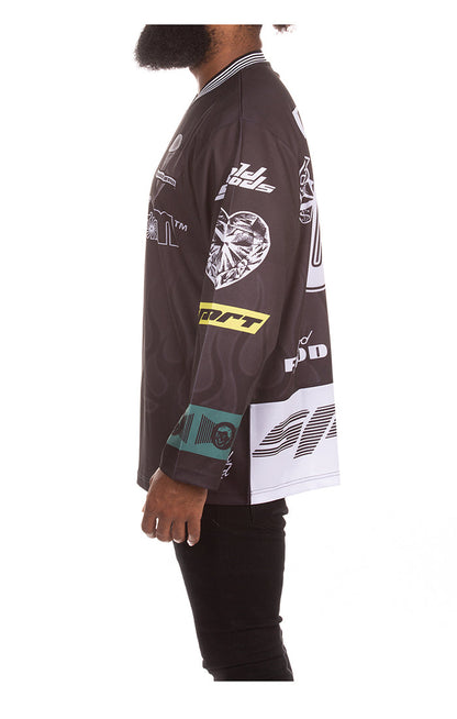 ICECREAM good food ls jersey  - black