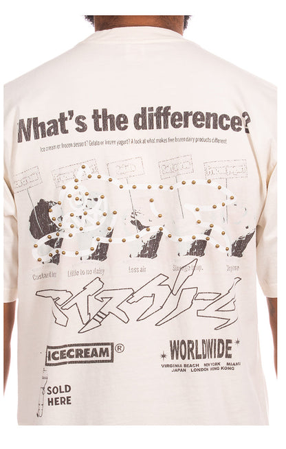 ICECREAM the hill ss knit (oversize) - white