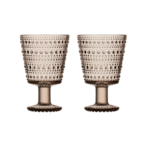 iittala | kastehelmi universal glass | set of 2 | linen - LC