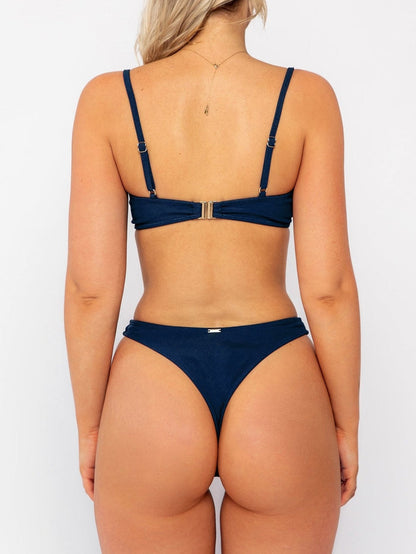 Jasmine Bottom / Navy Rib - Kotomi Swim