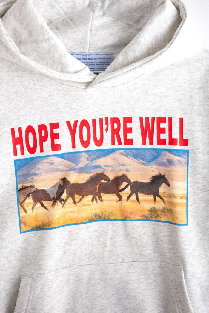 JUNGLES Horses Hoodie - Grey
