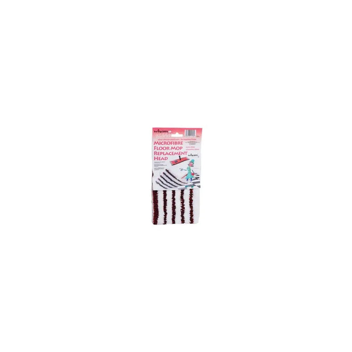 Klean Flat Microfibre Floor Mop Refill Red/White (12706) Wham Storage