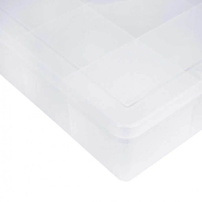 Large Organiser Box 7.01 with 24 Dividers Clear/Clear   13803 Wham Storage