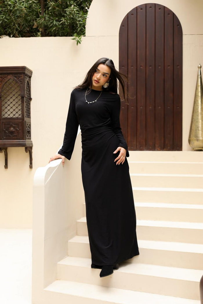 Layali Definition Dress-Black