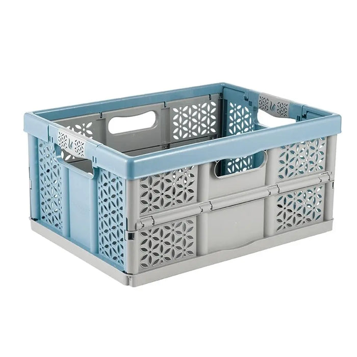 Lea 32 Litre Plastic Folding Box with Soft Grip Handles Keeeper