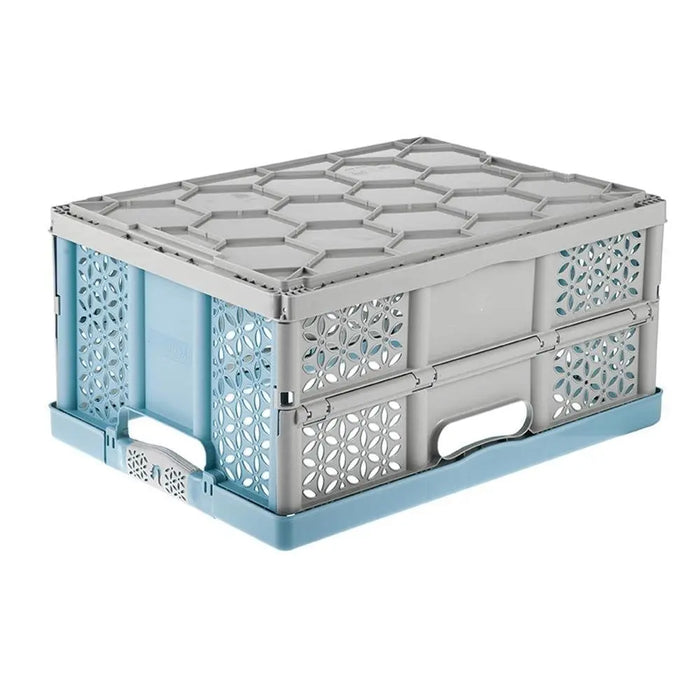 Lea 32 Litre Plastic Folding Box with Soft Grip Handles Keeeper