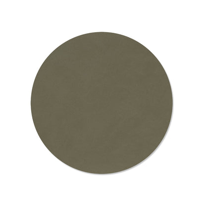 lind dna | table mat | circle medium | nupo army green