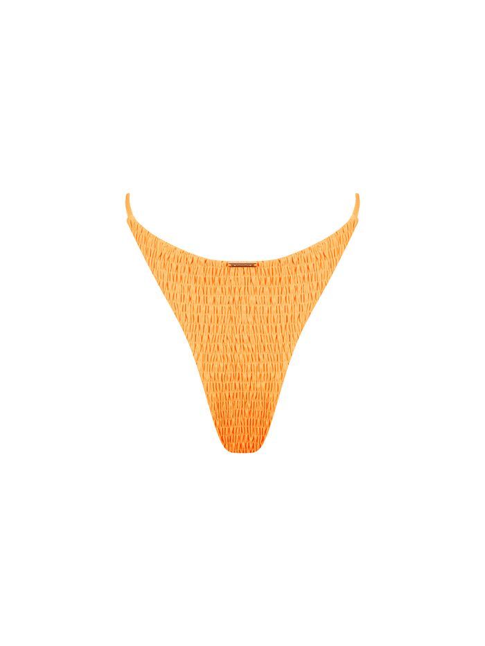 Livia Bottom / Orange Smocked - Kotomi Swim