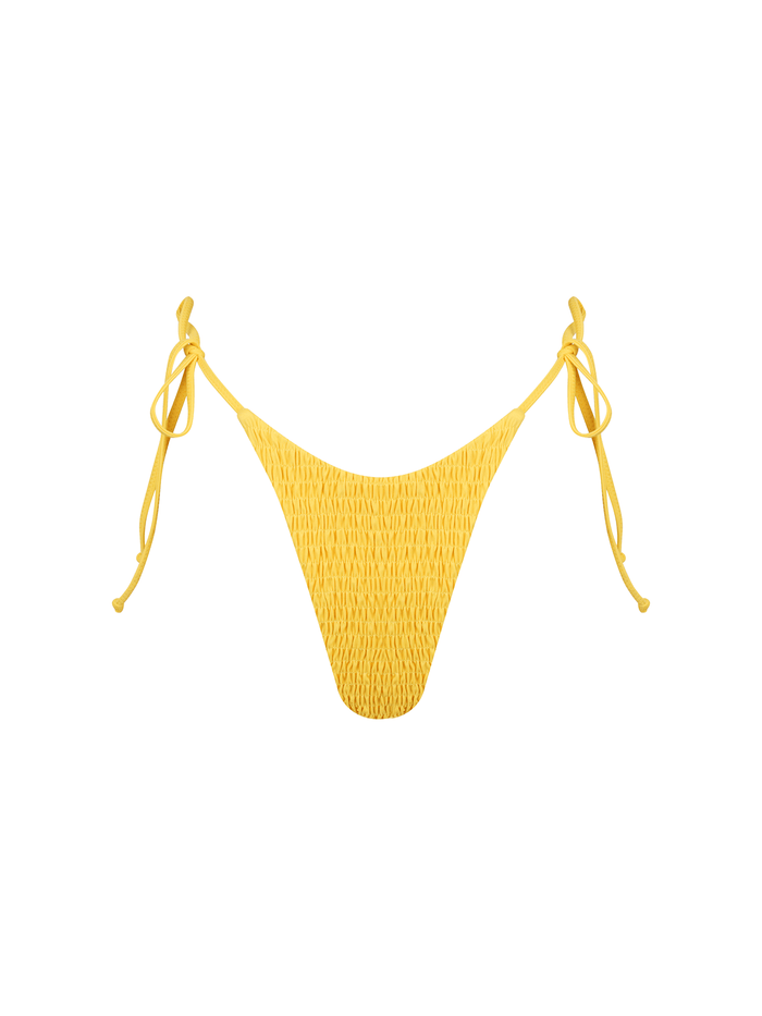 Livia Bottom / Yellow Smocked - Kotomi Swim