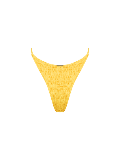 Livia Bottom / Yellow Smocked - Kotomi Swim