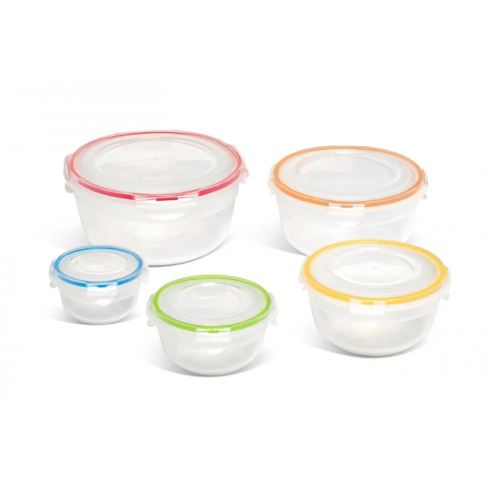 Lock & Lock Nestable 5 Piece Round Plastic Container Set Lock & Lock