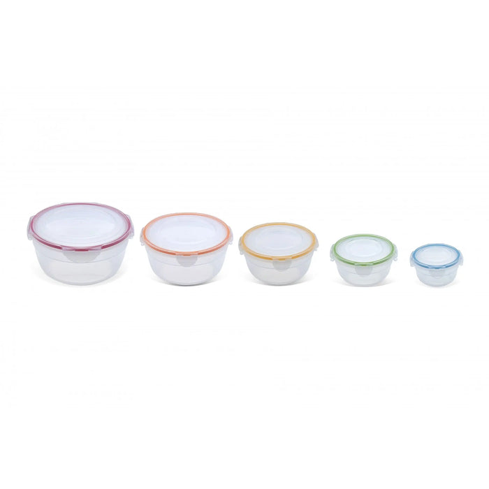 Lock & Lock Nestable 5 Piece Round Plastic Container Set Lock & Lock