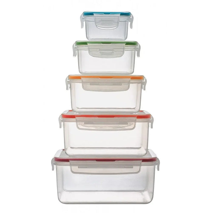 Lock & Lock Nestable 5 Piece Square Plastic Container Set Lock & Lock