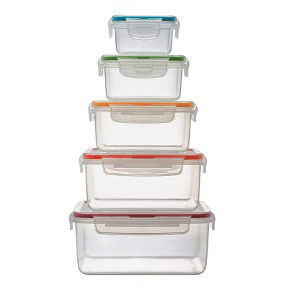 Lock & Lock Nestable 5 Piece Square Plastic Container Set Lock & Lock