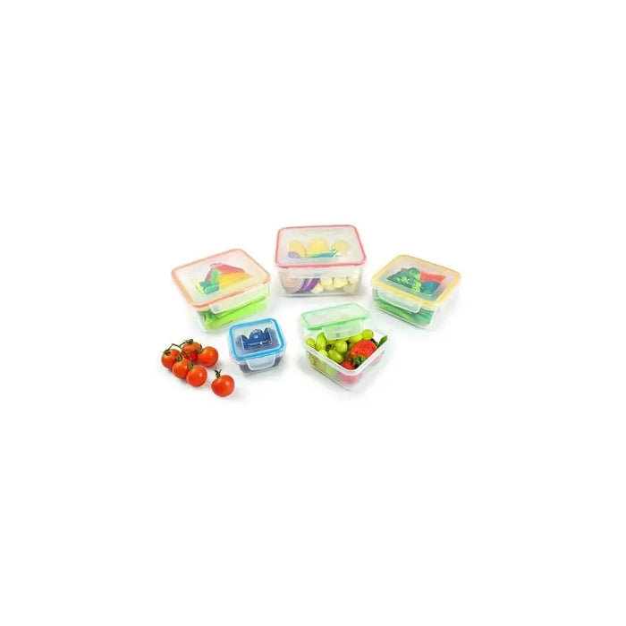 Lock & Lock Nestable 5 Piece Square Plastic Container Set Lock & Lock