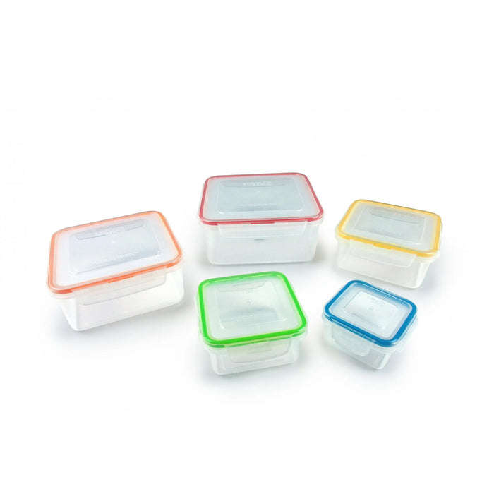 Lock & Lock Nestable 5 Piece Square Plastic Container Set Lock & Lock