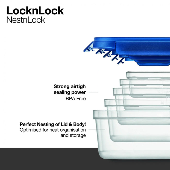 Lock & Lock NestnLock 5 Piece Container Set Lock & Lock
