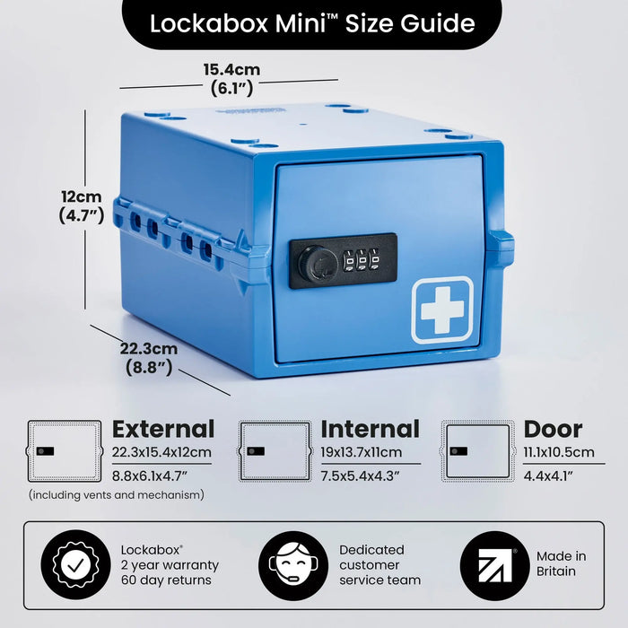 Lockabox Mini™ Medi Blue Lockabox®