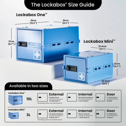 Lockabox Mini™ Medi Blue Lockabox®