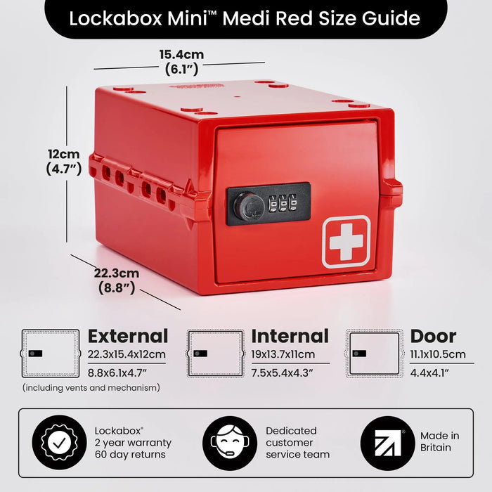 Lockabox Mini™ Medi Red Lockabox®