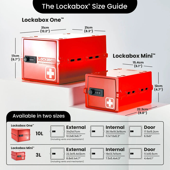 Lockabox Mini™ Medi Red Lockabox®