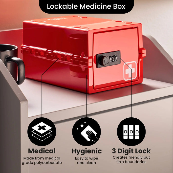 Lockabox Mini™ Medi Red Lockabox®