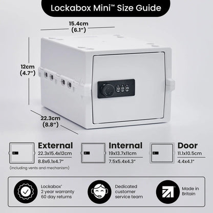 Lockabox Mini™ Opal White Lockabox®