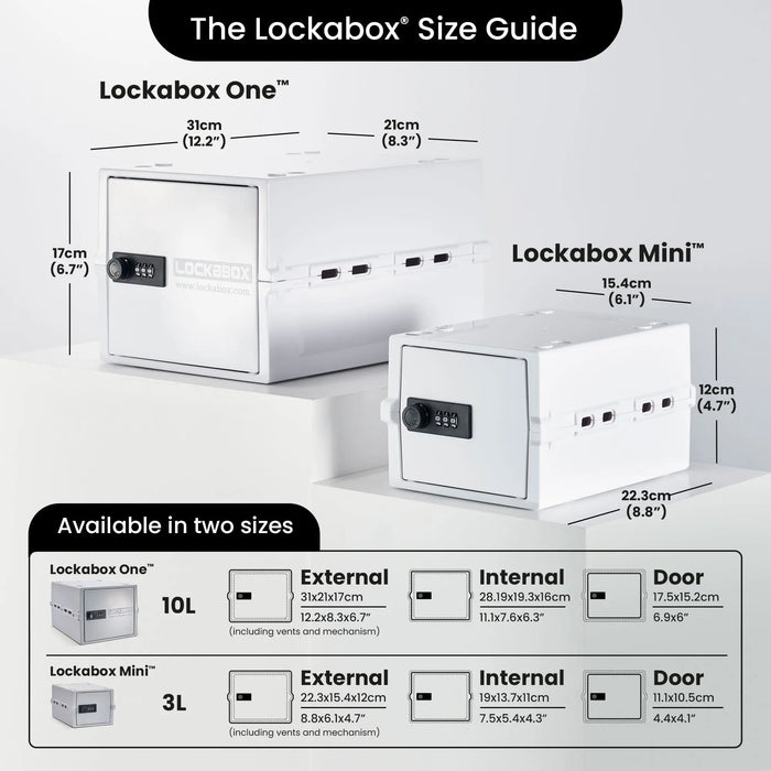 Lockabox Mini™ Opal White Lockabox®