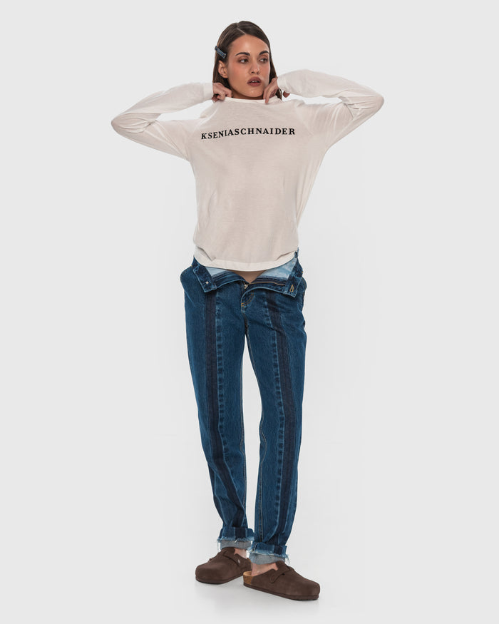 Buy Logo Longsleeve – Tops by Ksenia Schnaider | Ethical & Sustainable Fashion