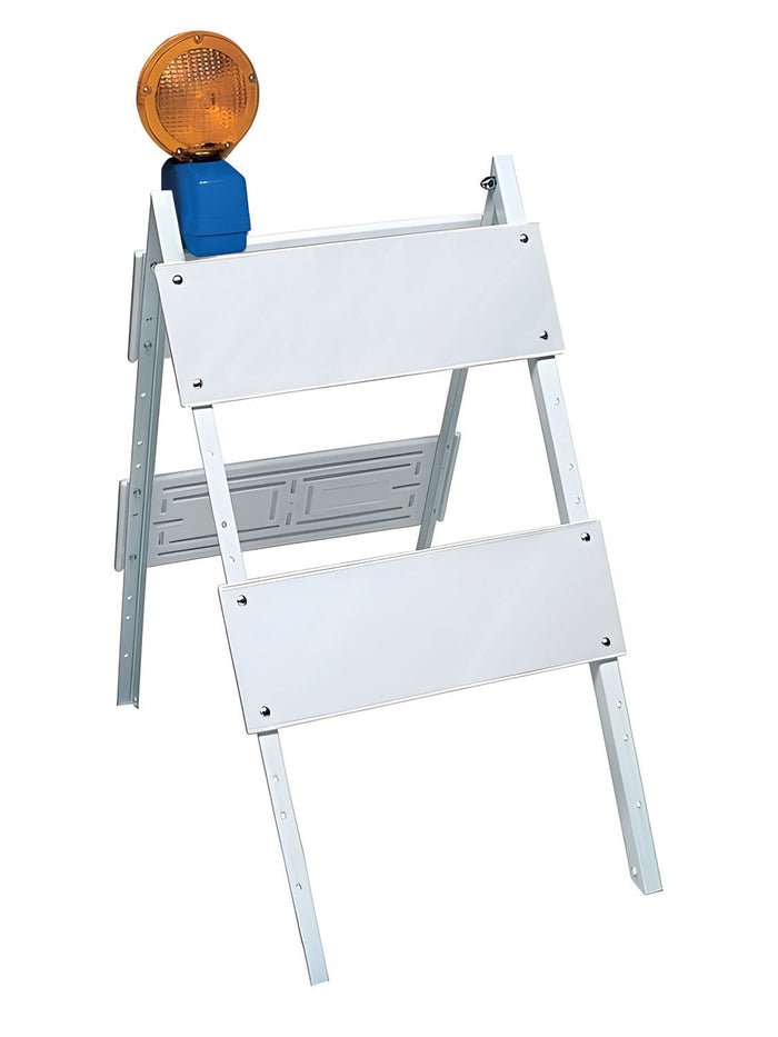 Metal Leg and Plastic Panel Barricade - Type II Traffic Barricades - Crowd Control Warehouse