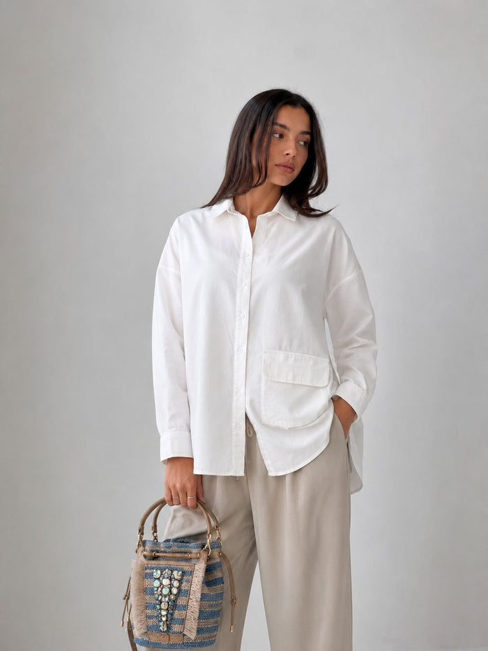 Minimal oversized shirt-White