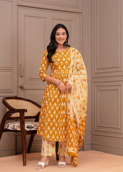 MUSTARD PLEATED
