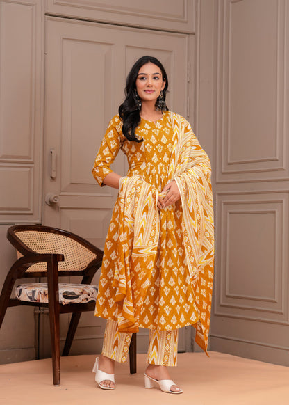 MUSTARD PLEATED