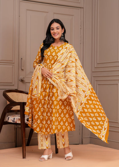 MUSTARD PLEATED