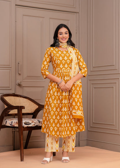 MUSTARD PLEATED