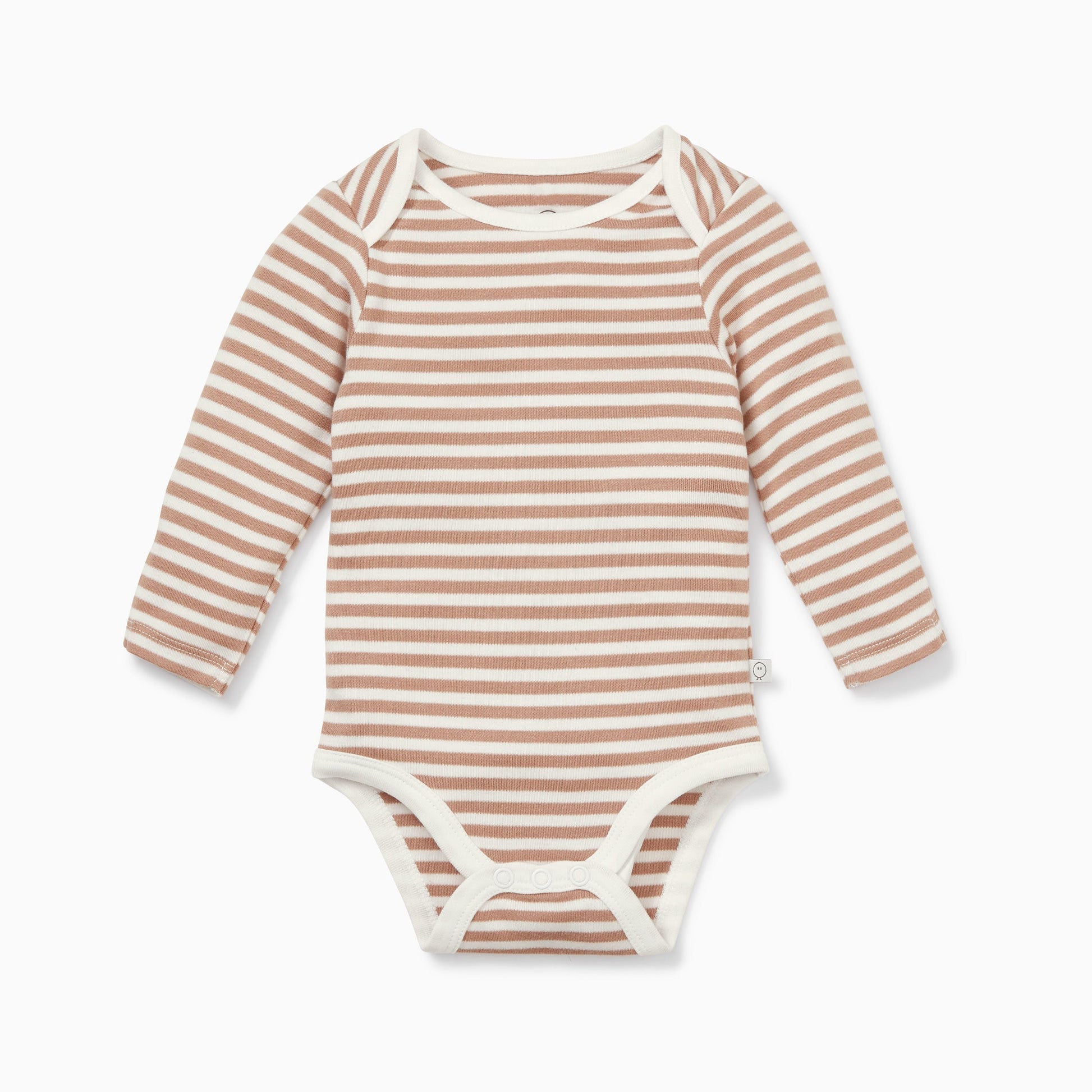 Caramel  Stripe & Pebble Long Sleeve Bodysuit 4 Pack