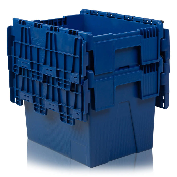 Pack of 2 - 25 Litre Plastic Attached Lid Containers LH
