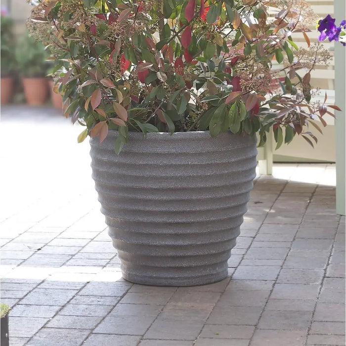 Pack of 2 - 43cm Moroccan Plastic Garden Planters Strata