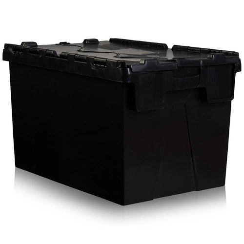 Pack of 2 - 63 litre Attached Lid Boxes Counter