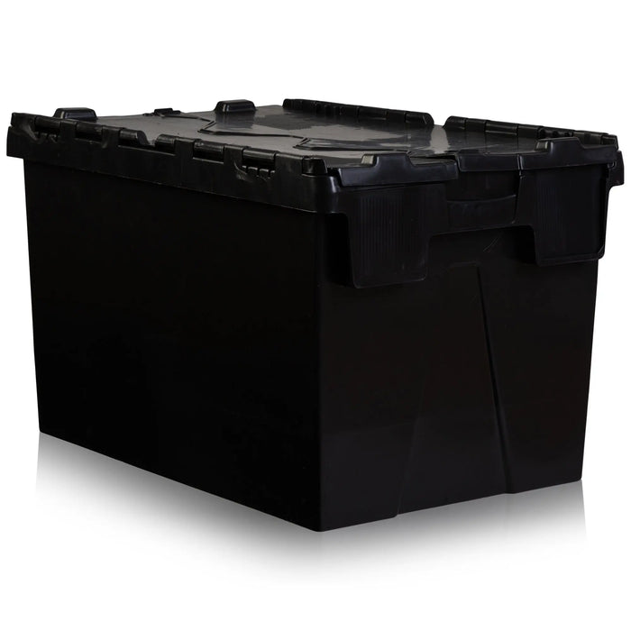 Pack of 2 - 63 litre Attached Lid Boxes Counter