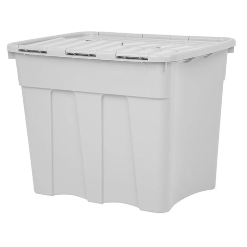 Pack of 2 - 80 Litre Home Upcycled Plastic Croc Box with Attached Lid Wham Storage