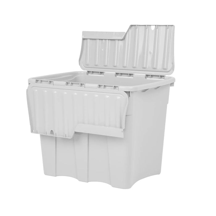 Pack of 2 - 80 Litre Home Upcycled Plastic Croc Box with Attached Lid Wham Storage