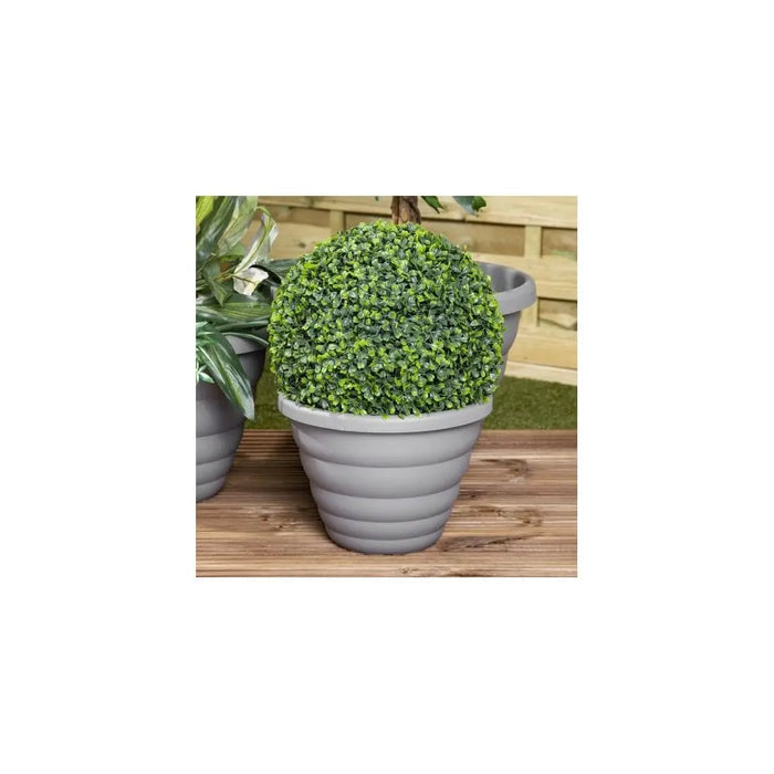 Pack of 2 - Beehive 32cm Round Upcycled Plant Pot Wham Storage